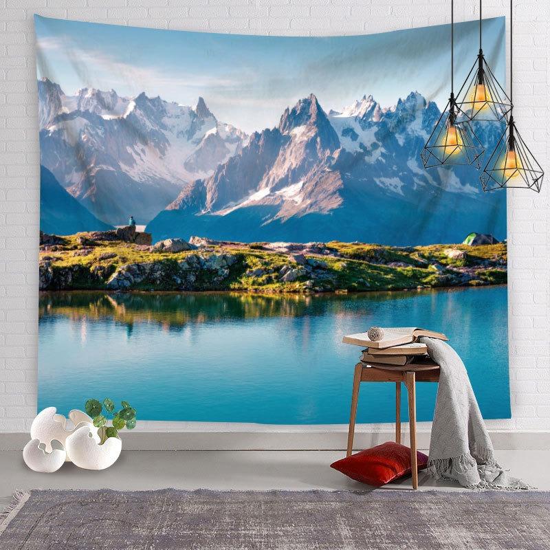 Natural Scenery Waterfall Pattern Tapestry Home Wall Decoration Tapestry Bedroom Living Room Tapestry