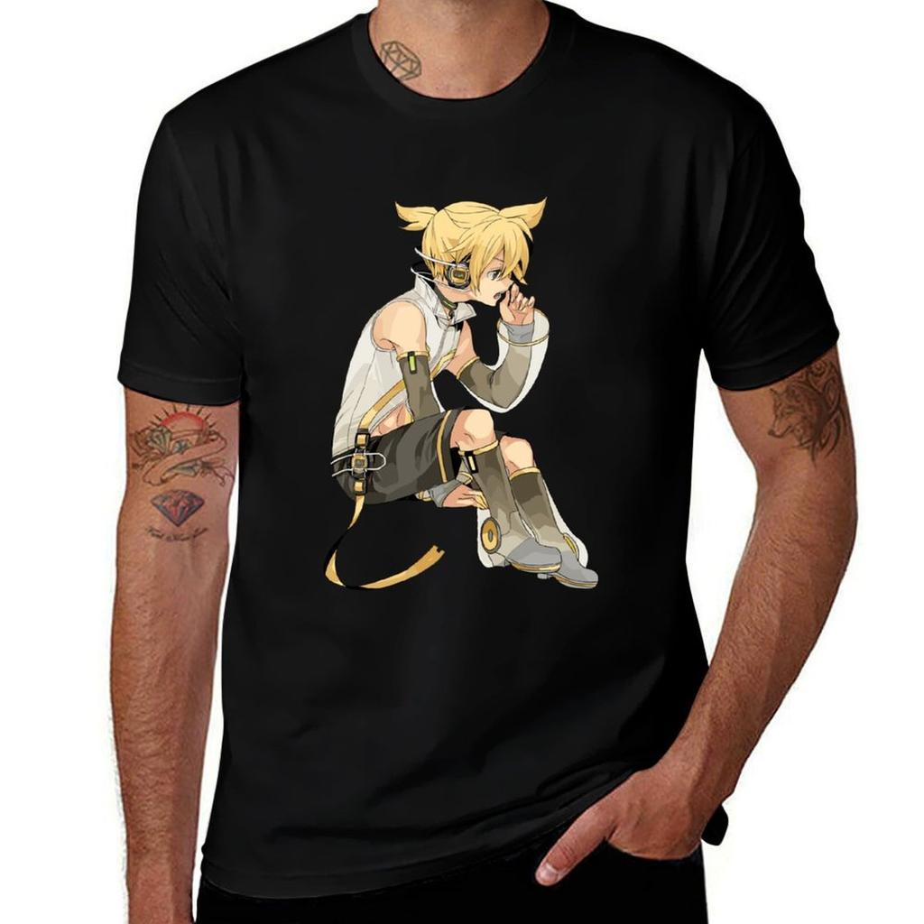 Vocaloid Tshirt Basic Casual Short Sleeve Cotton Shirt