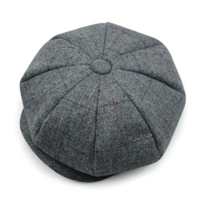 Wool Blend Octagon Hat For Men Women With Adjustable Fit For Winter Outdoor Casual Wear