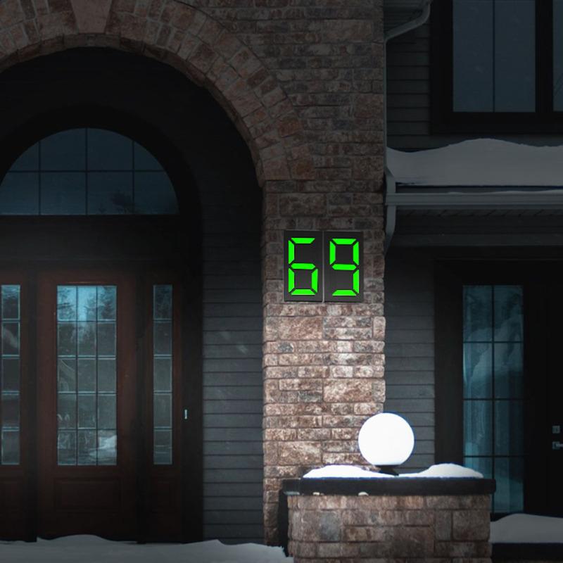 Semn Led Solar Numar Casa Montat Perete Numere Adresa Digitala Rgb Placi Lampa De Perete Pentru Vila