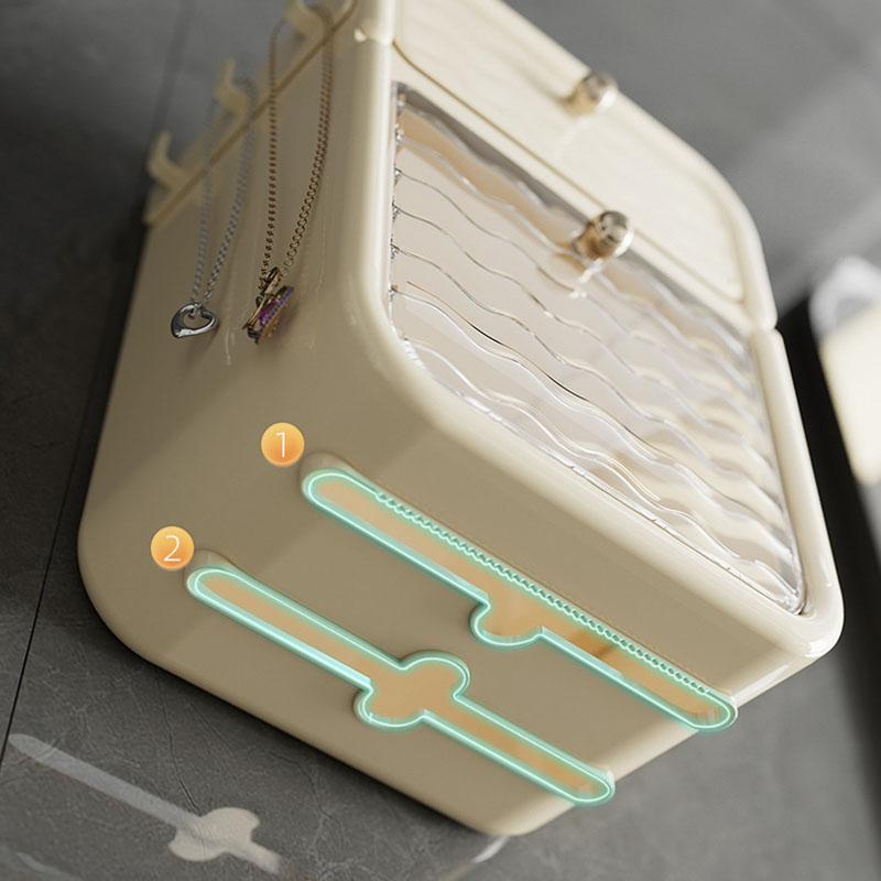 Non-perforated Toilet Tissue Box Waterproof Creative Wall-mounted Toilet Paper Drawer Box Roll Carton Shelf Drawer Storage Box