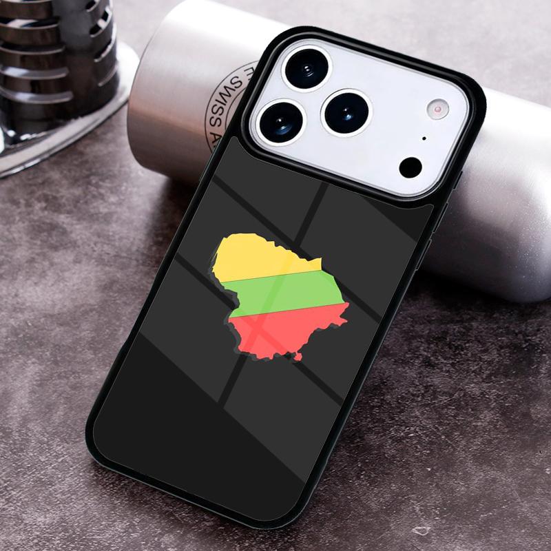 Lithuania Flag print Phone Case for iPhone 17 16 15 Pro Max Air 14 13 12 11 Plus Shockproof Capa Cover