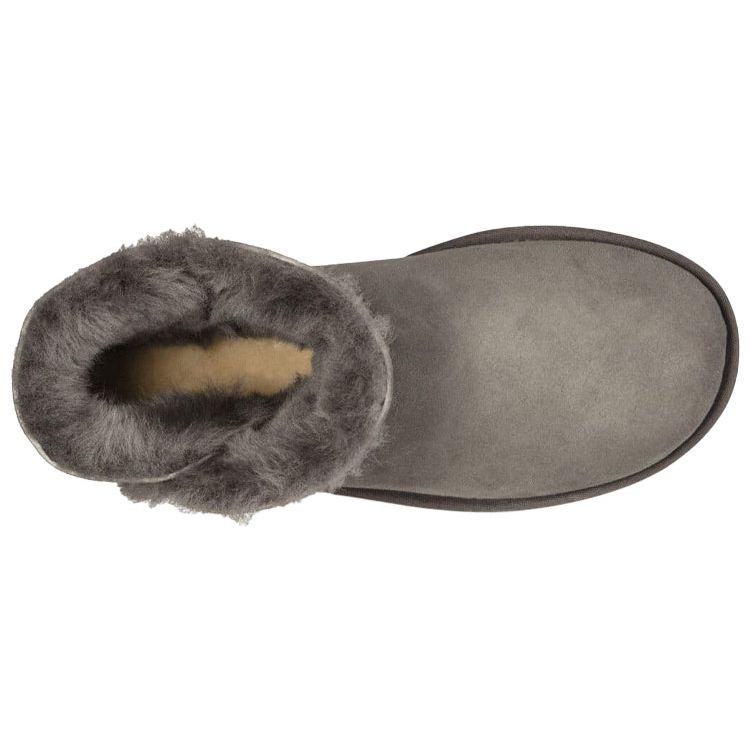 UGG Mini Bailey Button II Grå (Kvinner) Damesneakers 1016422-GRÅ