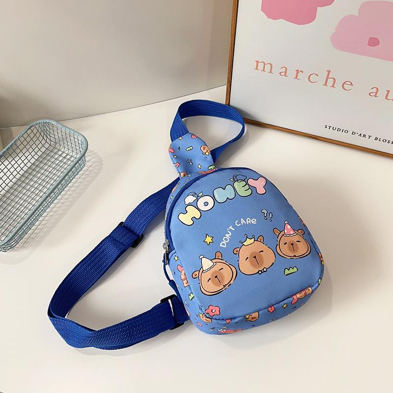 2025 New Children's Bag Cartoon Cute Baby Breast Bag Printed Mini Child Messenger Bag