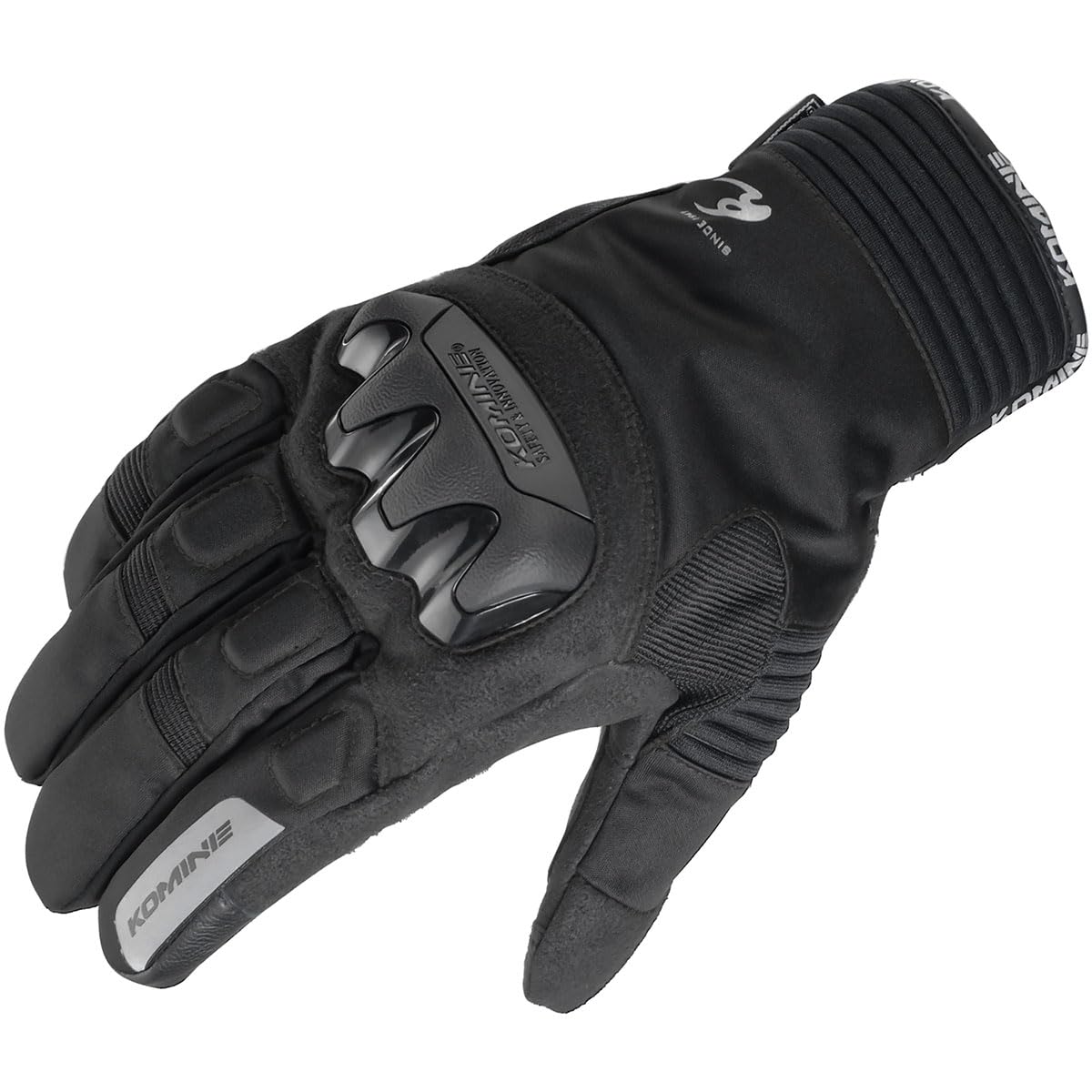 

Komine Motorcycle Protective Winter Size L Stretch for and Spring Gloves, Black, (GK-834 1279), Waterproof, Cold-Weather Protector, Material, Fall, чёрный