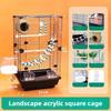 Drawer Bird Cages Large Metal Bird Cage Parrot Birds Toy Nest Houses Habitats Birdcage Small Animal Hideout Parrots Supplies