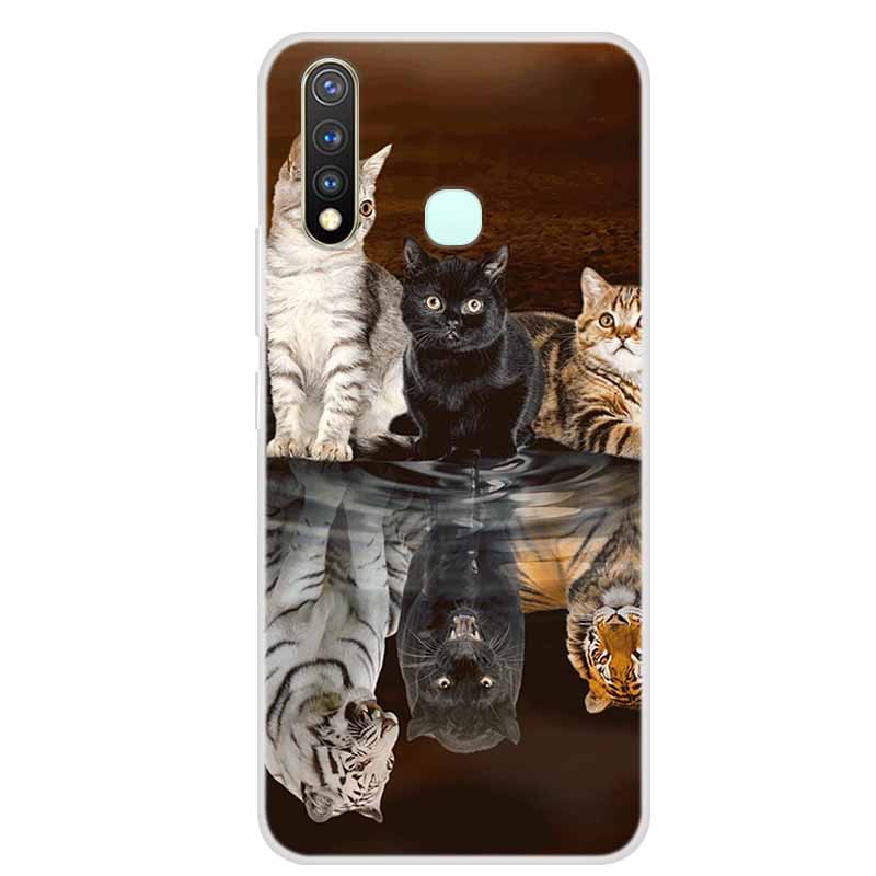 Per Vivo 1915 / Y19 /U3 Custodia Bumper Silicone TPU Copertura Posteriore Morbida Per Vivo Y19 Y 19 VivoY19 Custodia Cartone animato fundas su Vivo1915 Coque