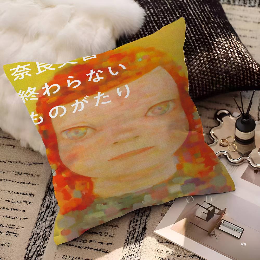 Y-YoshitomoS-Nara Pillowcases Home Bedding Decorative Pillow Cover Wedding Super Soft Pillow Case