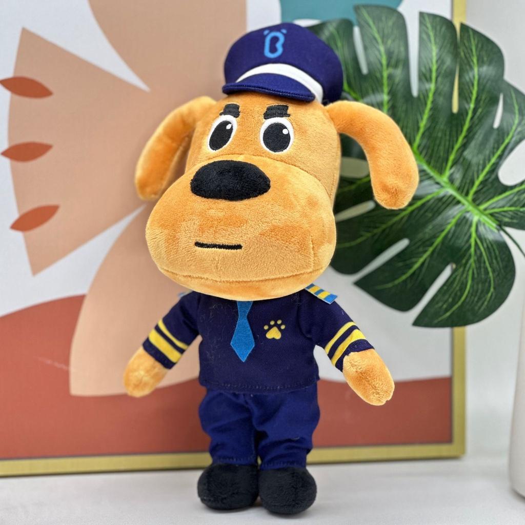 Plush Sheriff Labrador Toy Childern Doll Gift Home Decoration Presents Kids