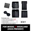 for Tesla Model 3 Highland 2024 Console Armrest Storage Box Interior Organizer ABS Rubber Pad or Flocking