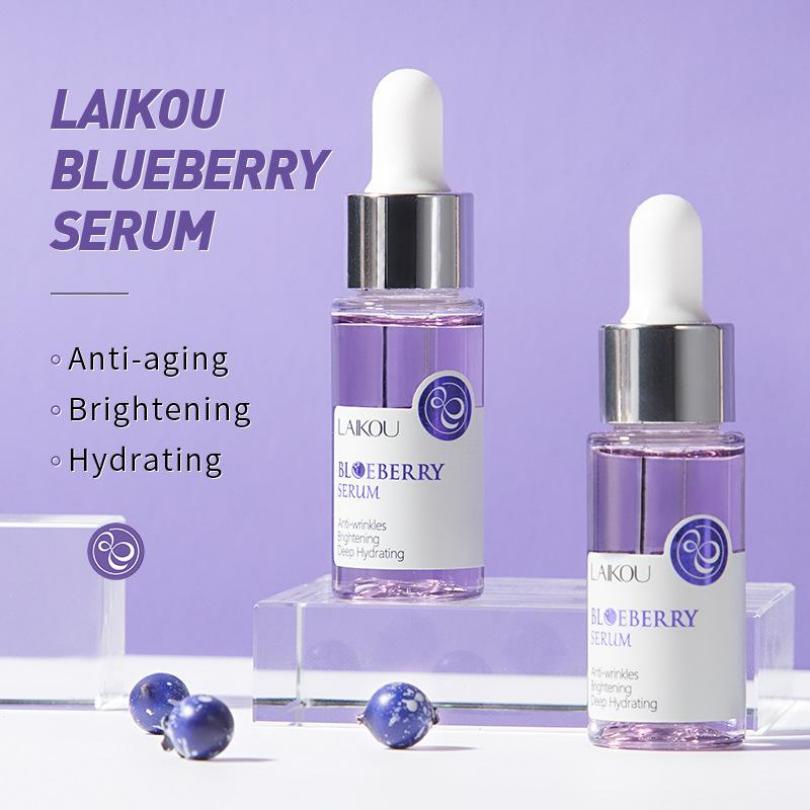LAIKOU Blueberry Serum Face Care Deep Moisturizing Essence Reduces Facial Wrinkles Skin Care Simproves Face Skin