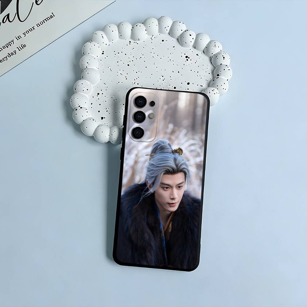 Chasing Jade - Sui Yuanhuai Black Soft Silicone Phone Case for Samsung S25, S24, S21, S22, S23, S30, Ultra, S20, Plus, FE, Lite