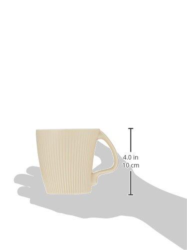 Hakusan Porcelain Mug, Beige Matte, 12.5mm X 9.5mm X 9.3cm, Stretch, Hasami Ware, Made In Japan