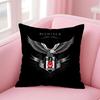 Sports Team Logo BBesiktas BJK Cushion Cover Pillowcase Short Plush Invisible zipper Room Sofa Cushion Cover