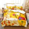 Winnie the pooh Fashion Bedding Set 3D Printing Home Decoration Pillowcase Cute Bear Quilt Cover Gift To Family and Friends