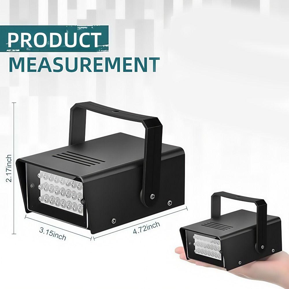 Professional 24LED LED Strobe Light Super Bright Adjustable Flash Stage Light Strobe Party Lights Stage Shows