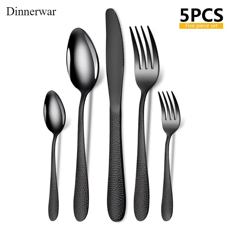 

Новый набор из ножа и вилки для стейка, западная фруктовая посуда для салата, десерта, утолщенная нескользящая ложка, нож, комбинация