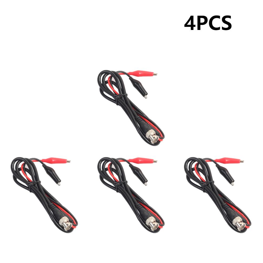 1m Digital Oscilloscope BNC Probe Test Leads 50 ohm Coaxial Q9 Male Plug to Dual Alligator Crocodile Clip Test Line Cable