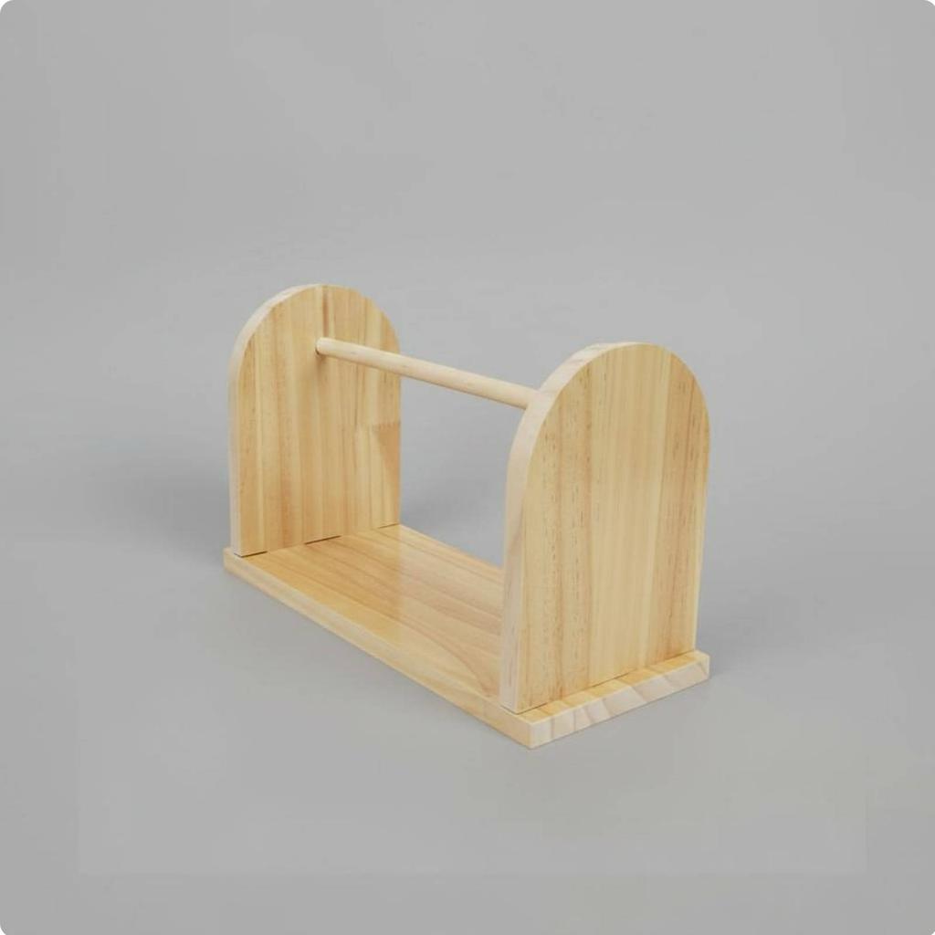 Yarn Spool Rack Knotsnag-resistantFree Wooden Yarn Holder Crafting Supply Sturdy Wood Even Rotation for Crocheters