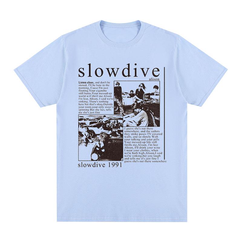 Slowdive Alison 1991 Vintage T-shirt Trasa Lata 90. Klasyczna Bawełna Męski T-shirt Nowy TEE T-SHIRT Damskie Topy Unisex
