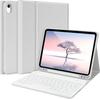 iPad 11th Gen Protective Case with Azerty French Bluetooth Keyboard and Magnetic Suction Soft Shell.