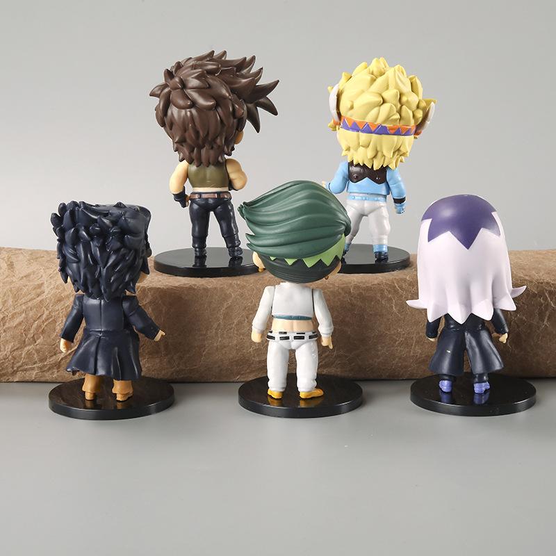 5pcs/set Jonathan Dio Higashikata Josuke Narancia Ghirga Pierre Figures Model Toys Dolls Gift