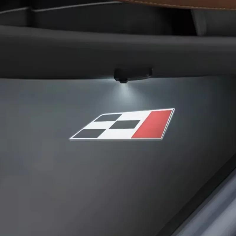 2 Stück Auto HD Projektor Lampe Auto Tür Kabellos Willkommenslicht LED Zubehör Für SEAT Cupra Ibiza Leon Ateca Arona