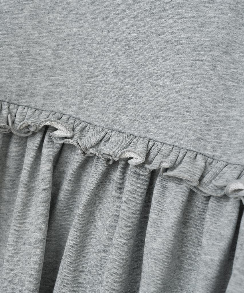 Milo Woman Puff Sleeve Jersey Dress [Melange Grey]