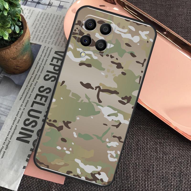 Camo Camouflage Pattern Case For Samsung Galaxy M15 M55 M13 M23 M33 M53 M31 M51 M14 M34 M54 M20 M30s M12 M32 M52