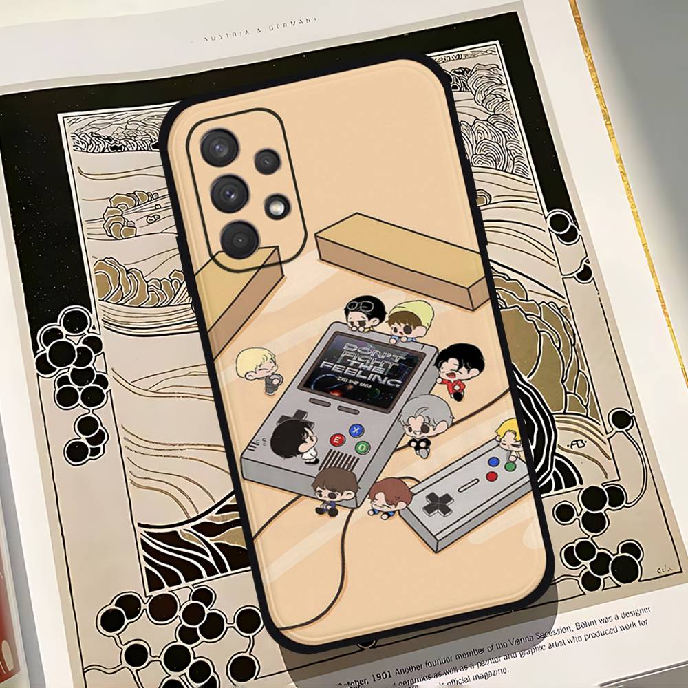 Cool E-exo-S Phone Case For Samsung Galaxy S25 S24 S23 S22 S21 FE Plus Ultra A13 A20 A32 A70 Black Cover S24ULTRA