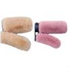 Handlebar Grip Sleeves, Warm Protection, Winter Plush, Electric Scooter Black 4pcs/1set