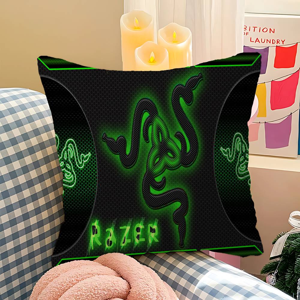 Game razer logo printed Maple Design Cushion Cover Happy Autumn Harvest decor Holiday Decorati Pillow Cover