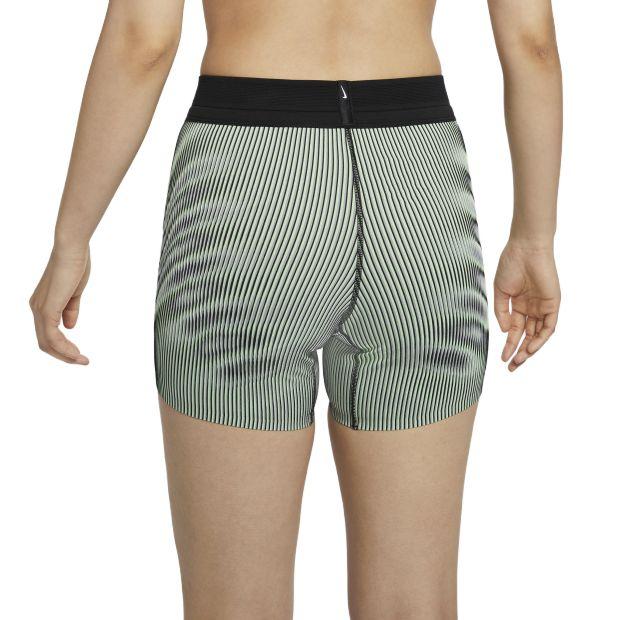 Nike Aeroswift Dri-Fit Adv Striped Quick-Dry Logo Mid-Rise Running Shorts Women Shorts Black FN3272-014