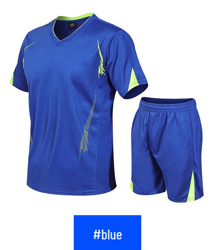 Men's Slim Fit Summer Sportswear Set - Short Sleeve T-Shirt & Casual Basketball Running Outfit