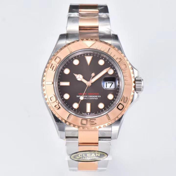 Rolex Yacht-Master 126622 Grå Lyser Upp Kalender Mekanisk Klocka med Gummiband - Vattentåligt Sportur