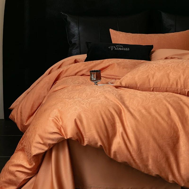 New  Luxury 100% Cotton Bedding Sets - Long-Staple, High Density, Satin Jacquard, 1.5m/1.8m Bed