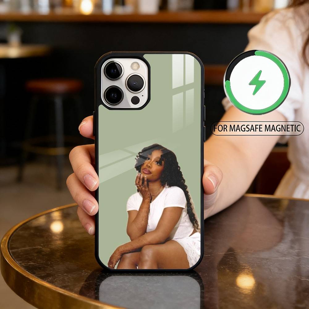 S-SZA S-Singer-ER Phone Case For iPhone17,16,15,14,13,12,11 Plus,Pro Max Magnetic For Magsafe Wireless Charging