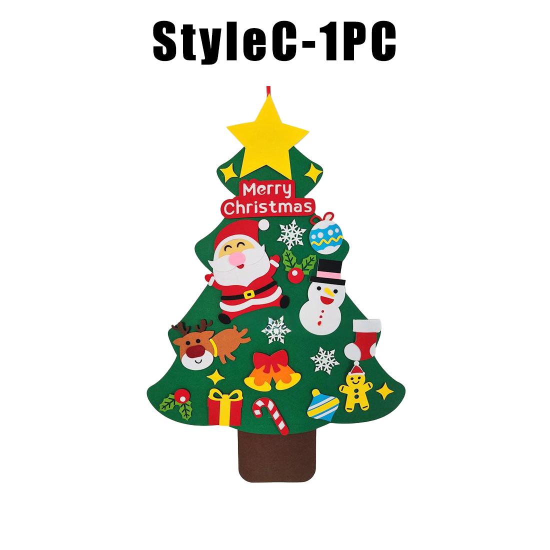 

Рождественское украшение Детская поделка Образовательная 3D елка Новогодний фетр Нетканый материал Рождественская елка