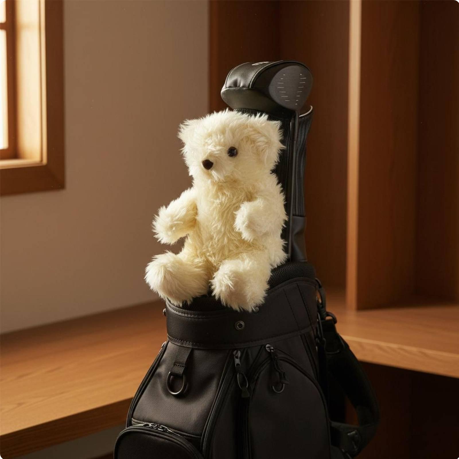 

Gray Koala Club Cover Accommodates 460cc Clubs Koala Sport Headcover Soft Creature Club Cover Secure Fit Funny Driver Headcover білий