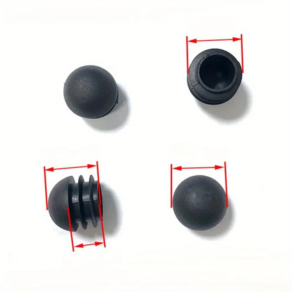 8PCS 25mm Round head plug round tube stainless steel plastic inner plug set table and chair foot mat ball plug table chair foot