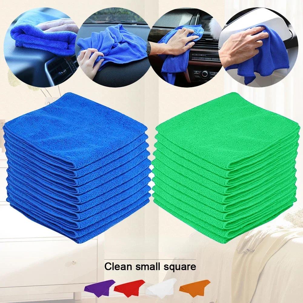 Microfiber Cleaning Cloths Car Wash Drying Towels Household Cleaning Cloths Auto Detailing Polishing Cloth Home Clean Tools