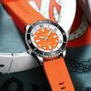 CURREN Sport Men Watch Top Brand Luxury Military Army Waterproof Male Clock Orange Silicone Quartz Original Man Wristwatch 8448