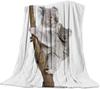 Cute Koala Throw Blanket Gifts for Koala Lovers Kawaii Wild Animals for Couch Sofa Bed Lightweight Warm Super Soft King Size