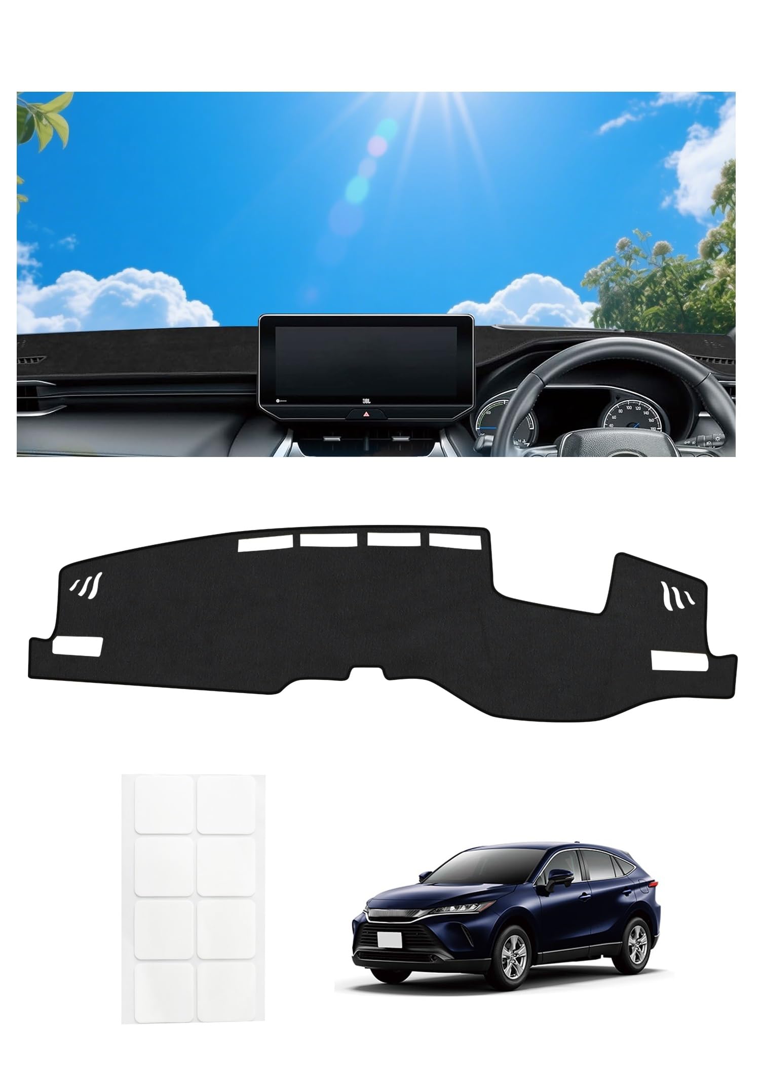 

Toyota Harrier 80 Series Dashboard Harrier 80 Series Z Exclusive Interior Dashboard Cover for Toyota Harrier 80 2020 Sun Protection Dashboard
