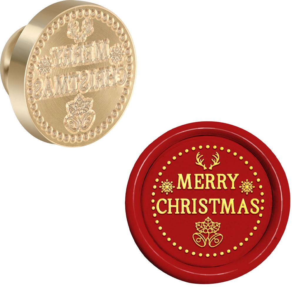 Christmas Crystal Ball Wax Seal Stamps Snowflake Wax Seal Stamp Head Christmas Eve for Invitations Envelope Card Gift Decoration