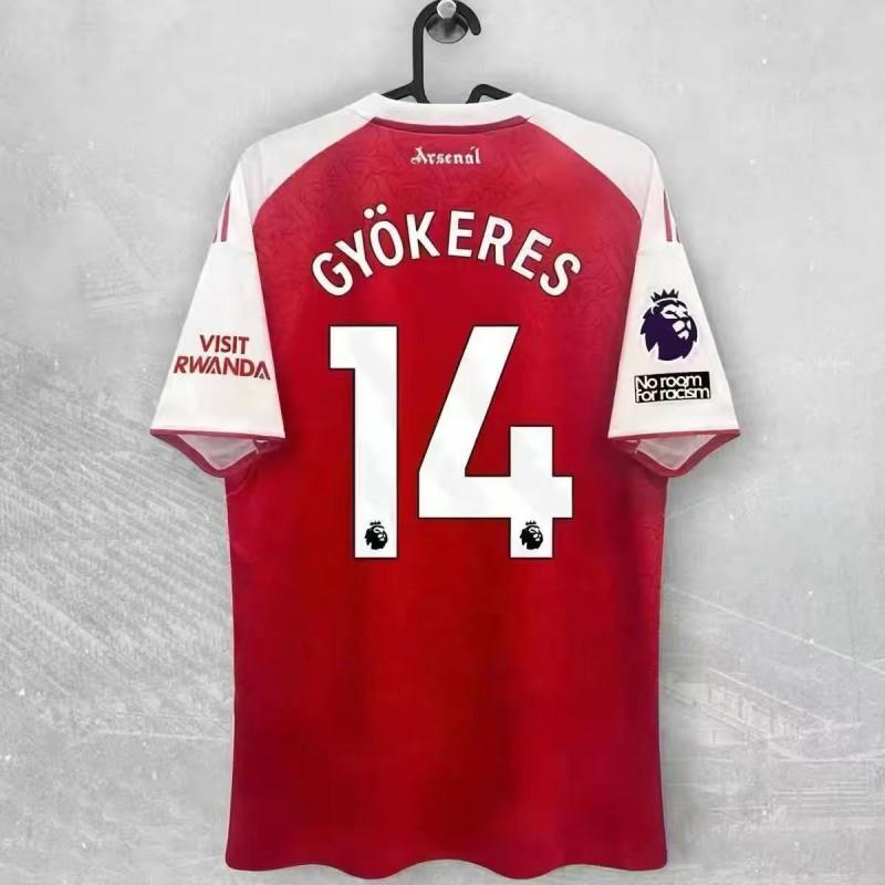 Arsenal Hazai Futballmez ''-'' Szurkolói Kiadás Egyedi Név Szám Rövid Ujjú Futball Szett Férfi Női