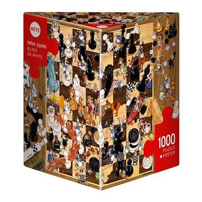 Heye Degano Triangular Jigsaw Puzzle 1000pcs (Black/White)