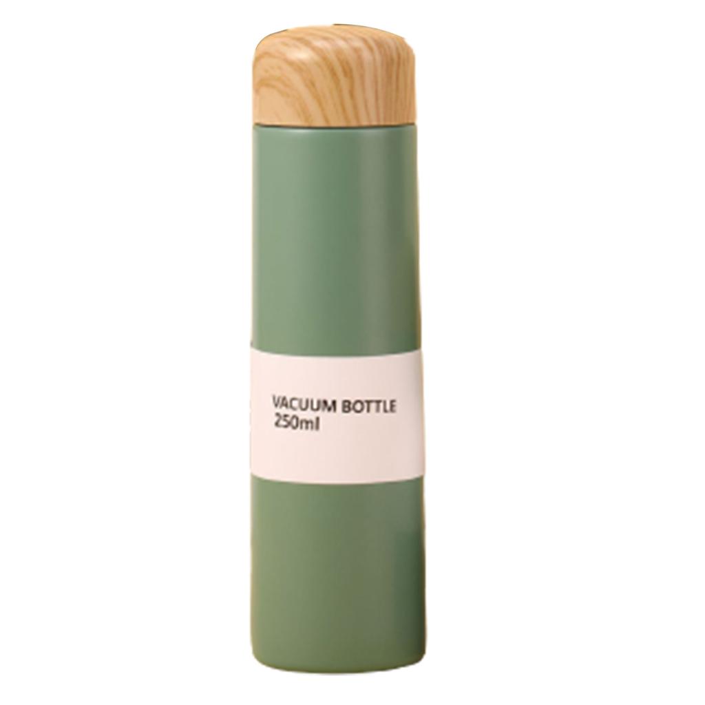 150/250ML Stainless Steel Mini Insulated Cup Creative Wood Grain Cover Car Water Bottle Portable Pocket Bottles Mini Coffee Mug