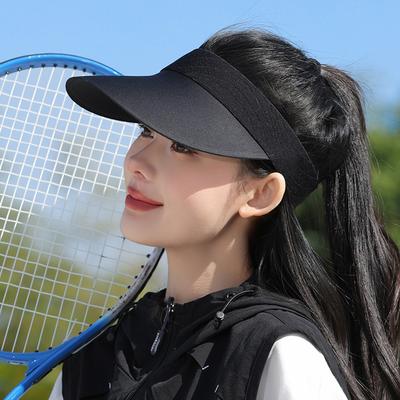 Kadınlar İçin Yaz Şapkaları Güneş Şapkası Dikişsiz Geniş Kenarlı Boş Üst Güneş Kremi Açık Hava Rahat Spor UV Koruması 2025 Yeni Güneşlik