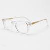 98625 Acetat Vollrand Brille mit Hornrand C2 Transparent